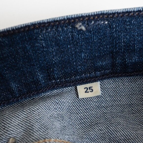 Citizens of Humanity Sasha Twist Low Slung Flared Jeans Blue Mid Wash Distressed - Picture 9 of 16